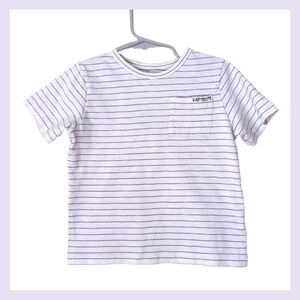 Gap Boys White with Grey Pinstripes 3T